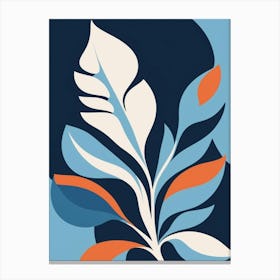 Abstract leafs art Canvas Print