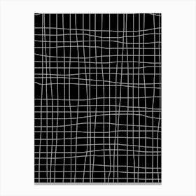 Grid Black Canvas Print