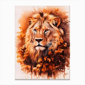 Lion Painting Canvas Print