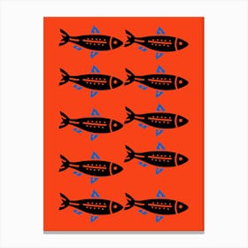 Sardines.uk Canvas Print