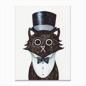Dapper Cat Canvas Print