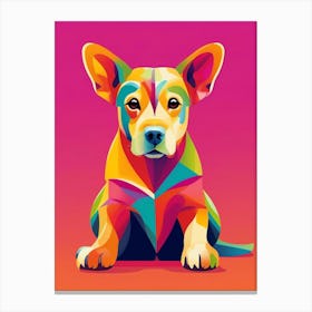 Colorful Dog 2 Canvas Print