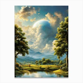 Landscape With Trees Canvas Print