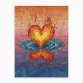 Heart Of Fire 26 Canvas Print