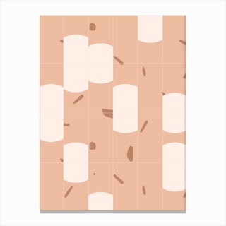 Earthy Tiles 03 Canvas Print