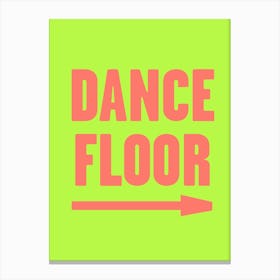 Dancefloor Canvas Print