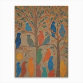 Birds In The Tree Canvas Print