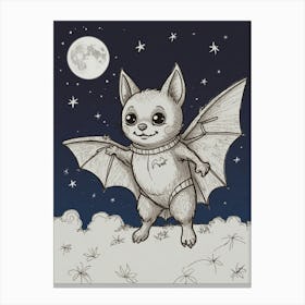 Bat In The Sky 1 Canvas Print