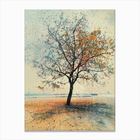 Tree In Autumn Canvas Print