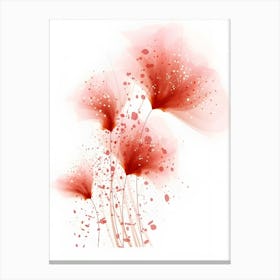 Red Poppy Flowers Canvas Print