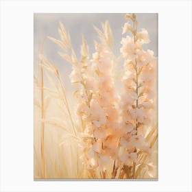 Boho Dried Flowers Larkspur 1 Canvas Print