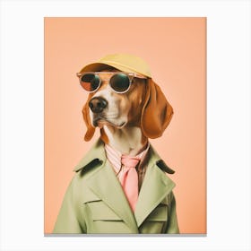 A Beagle Dog 5 Canvas Print