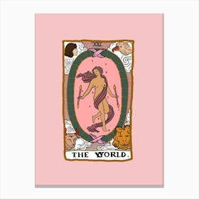 The World Tarot Canvas Print