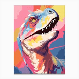 Colourful Dinosaur Sinraptor 1 Canvas Print