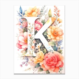 Letter K Canvas Print