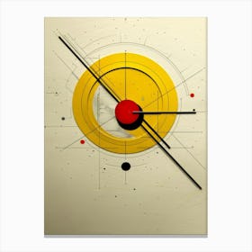 Abstract Clock Canvas Print