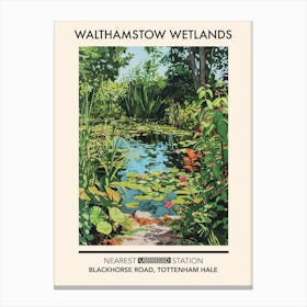 Walthamstow Wetlands London Parks Garden 1 Canvas Print