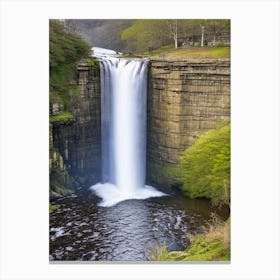 High Force Waterfall, United Kingdom Majestic, Beautiful & Classic (1) Canvas Print