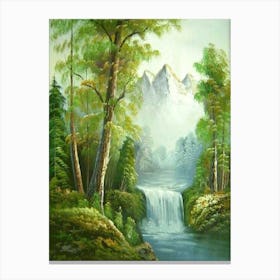 Waterfall Painting Canvas Print