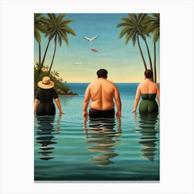 'The Beach' 1 Canvas Print