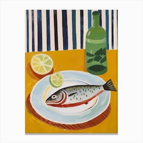 Tuna 2 Italian Still Life Painting Canvas Print