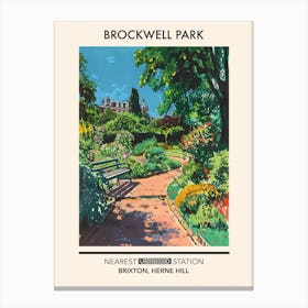 Brockwell Park London Parks Garden 3 Canvas Print