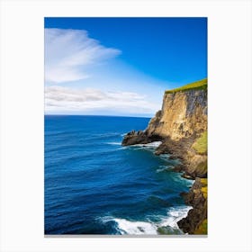 Coastal Cliffs And Rocky Shores Waterscape Photography 2 Canvas Print
