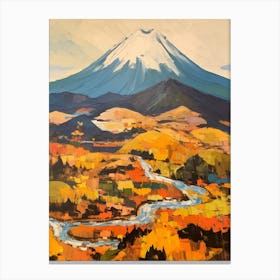 Mount Fuji Japan 1 Mountain Painting Canvas Print
