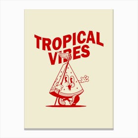 Retro Poster Funky Wall Art Retro Wall Decor Groovy Poster Trendy Wall Art Retro Groovy Print Tropical Vibes Retro Canvas Print