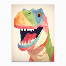Colourful Dinosaur Tyrannosaurus 1 Canvas Print
