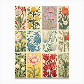 Victorian Flowers Canvas Print