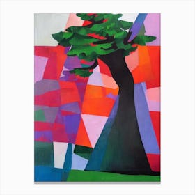 Noble Fir Tree Cubist Canvas Print