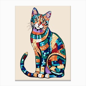 Mosaic Cat 7 Canvas Print