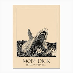 Classic Literature Art - Moby Dick Canvas Print