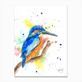 Kingfisher bird Canvas Print