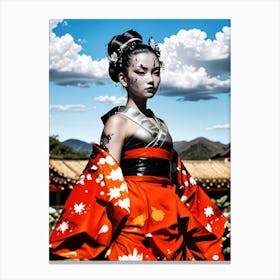 Japan Geisha Visual 32 Canvas Print