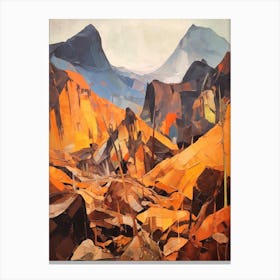 Mount Vesuvius Italy Mountain Painting Canvas Print