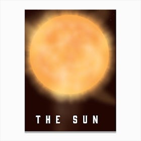 The Sun Space art Canvas Print