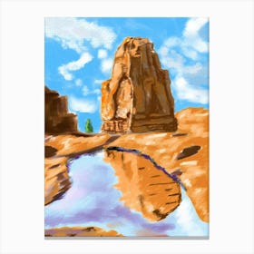 Grand Canyon Loose Oil Landscape Painting Canvas Print