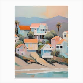 Malibu California Abstract Acrylic Painting Canvas Print