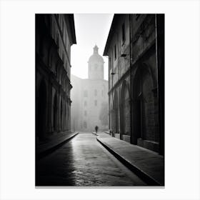 Urbino, Italy,  Black And White Analogue Photography  1 Canvas Print