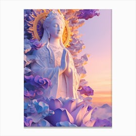 Buddha Natural Meditation in the Light Canvas Print