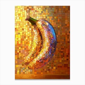 Disco Ball Banana Canvas Print