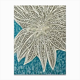 Sea Star (Starfish) II Linocut Canvas Print
