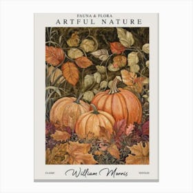 William Morris Pumpkins Decor Autumn Fall Exhibition Art Print 2 Canvas Print