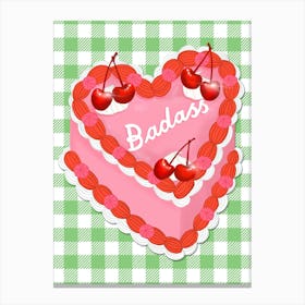 Badass Retro Cake Canvas Print