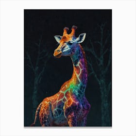 Rainbow Giraffe Canvas Print Canvas Print