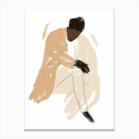 Illustration Of A Black Woman 1 Canvas Print