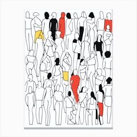Body Positive Stand Out In The Crowd  Canvas Print