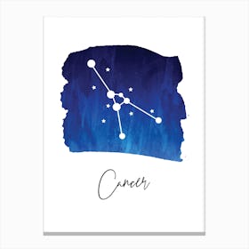 Cancer Zodiac Canvas Print